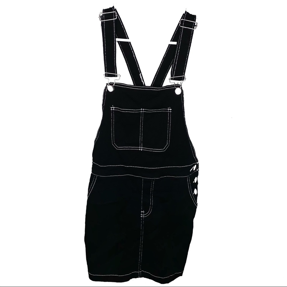 Charlotte Russe Black Overall Jumpsuit